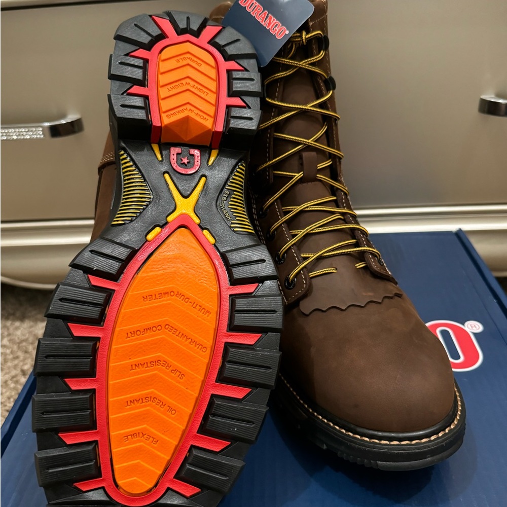 Brand new in original box,  Durango Men’s Maverick XP 10 1/2 Wide work boots.